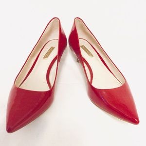Louis et Cie red patent low pumps